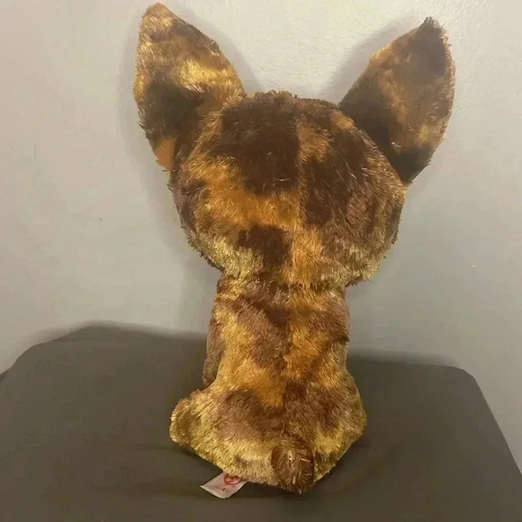 Ty Boo Baby Chihuahua Dexter TySilk Plush 2017 Purple Sparkly ears Stuffed 9" - Picture 2 of 4